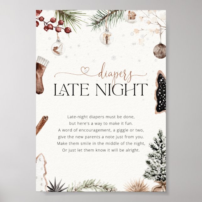 Poster du Baby shower de nuit de Cosy Diapers (Devant)