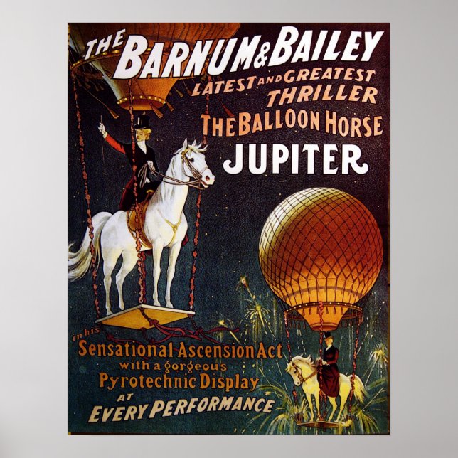 Poster du Balloon Horse Jupiter Circus (Devant)