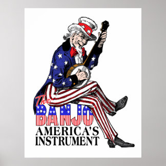 Poster du banjo américain