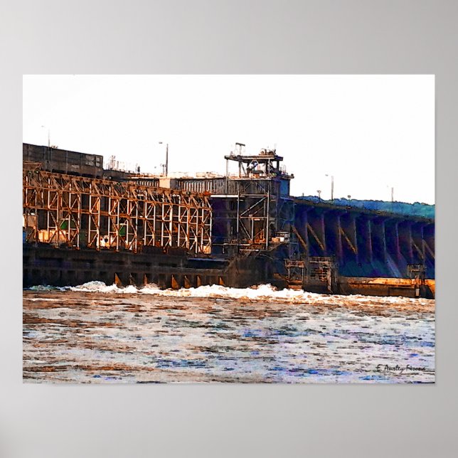 Poster du barrage Conowingo (Devant)