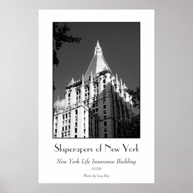 Poster du bâtiment de l'assurance vie de New York (Devant)