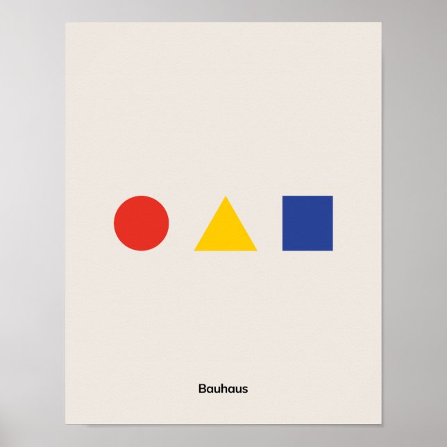 Poster du Bauhaus, affiche de l'exposition du Bauh (Devant)