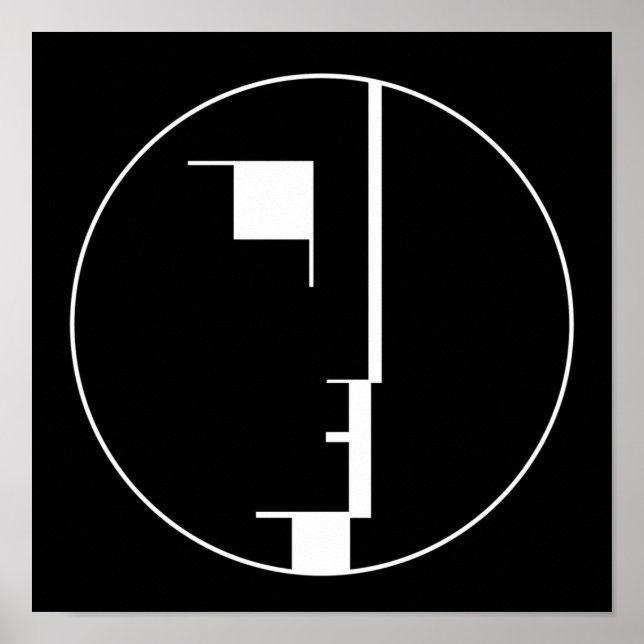 Poster du Bauhaus, visage d'emblème (Devant)