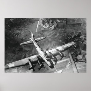 Poster du bombardier 2 de la guerre vintage