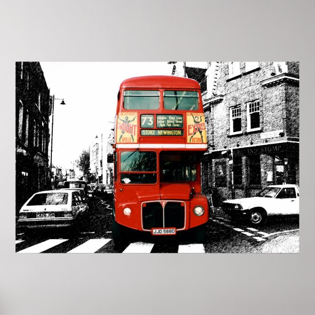 Poster du bus de Londres 5 (Devant)