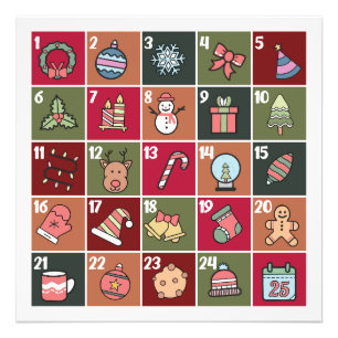 POSTER DU CALENDRIER AVANT 2023 DE NOËL