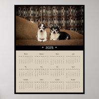 Poster du calendrier mural du Chihuahua 2025