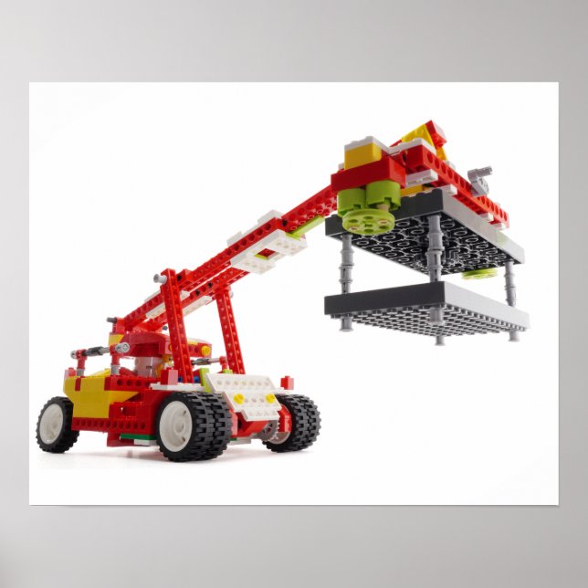 Poster du camion de la grue du conteneur (Devant)
