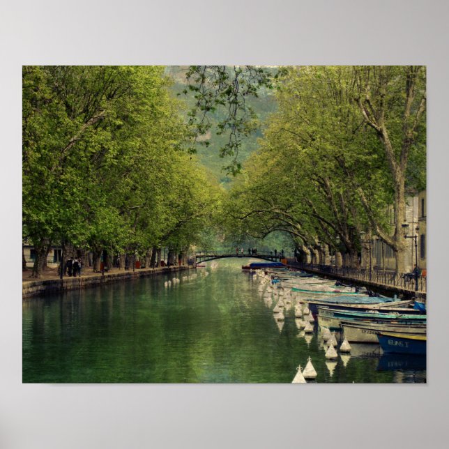 Poster du canal de Vassé, Annecy, France (Devant)