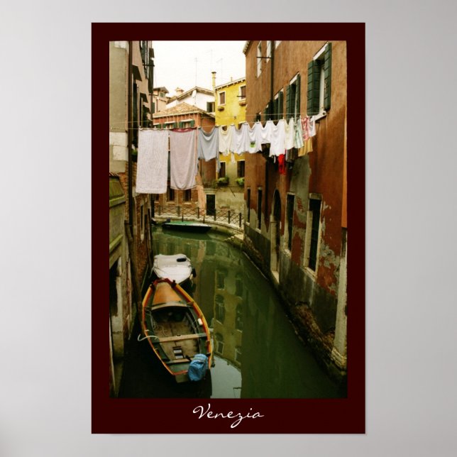 Poster du canal de Venise (Devant)