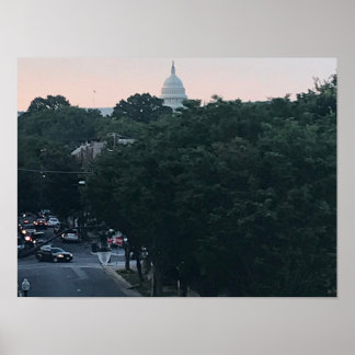 Poster du Capitole américain Washington DC