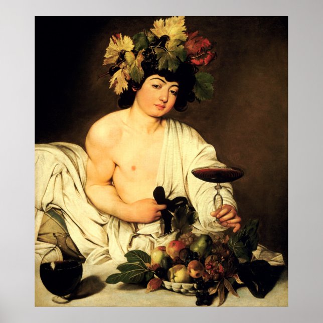 Poster du Caravaggio Bacchus (Devant)
