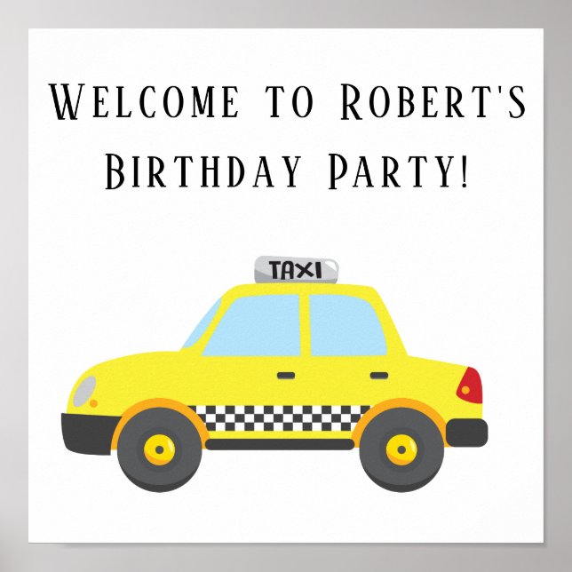 Poster du Carré de fête d'anniversaire du taxi jau (Devant)