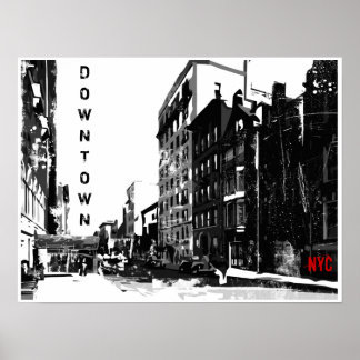 Poster du centre-ville de Manhattan