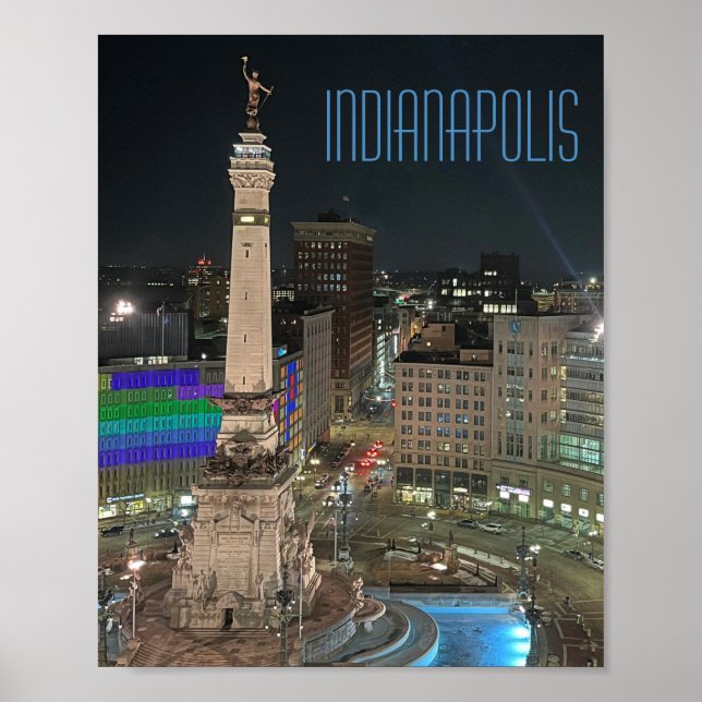 Poster du Cercle du Monument d'Indianapolis (Devant)
