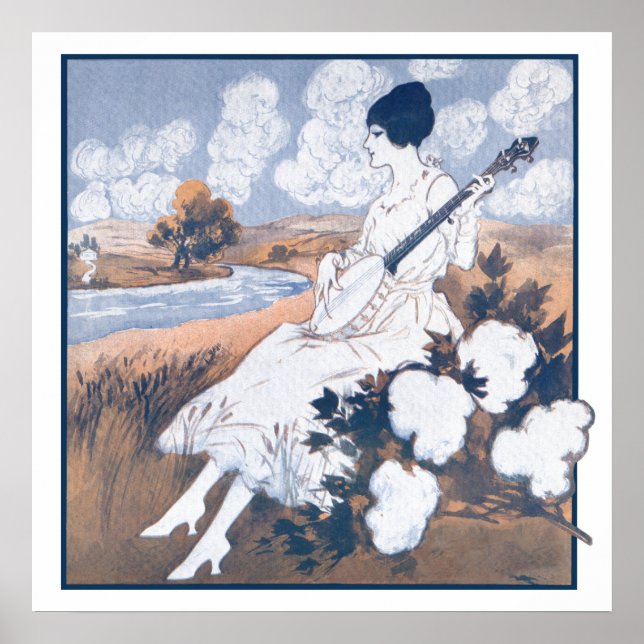 Poster du champ de coton (Devant)