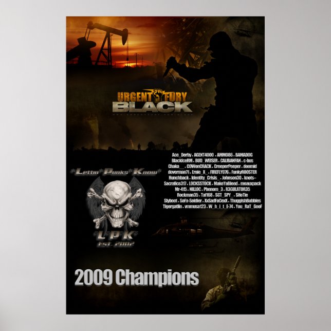 Poster du Championnat noir de l'UF (Devant)