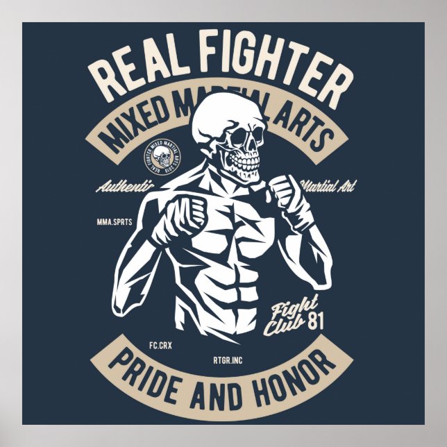 Poster du chasseur mixed martial art (Devant)