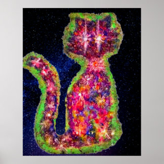 Poster du chat étoilé