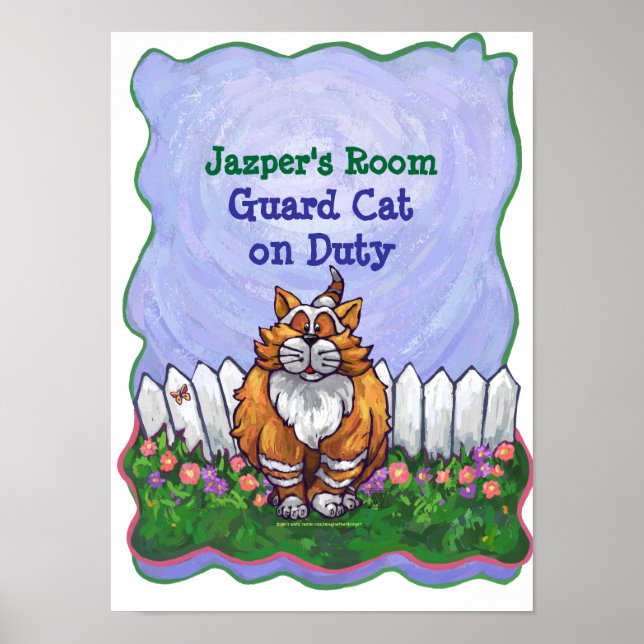 Poster du chat Ginger My Room (Devant)