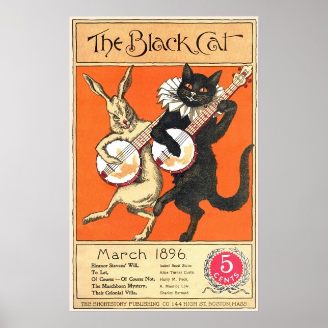 Poster du chat noir no 2 (Devant)