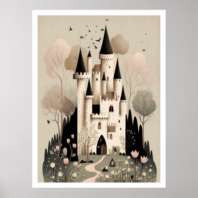 Poster du château à conte de fées magique, Imagina (Devant)