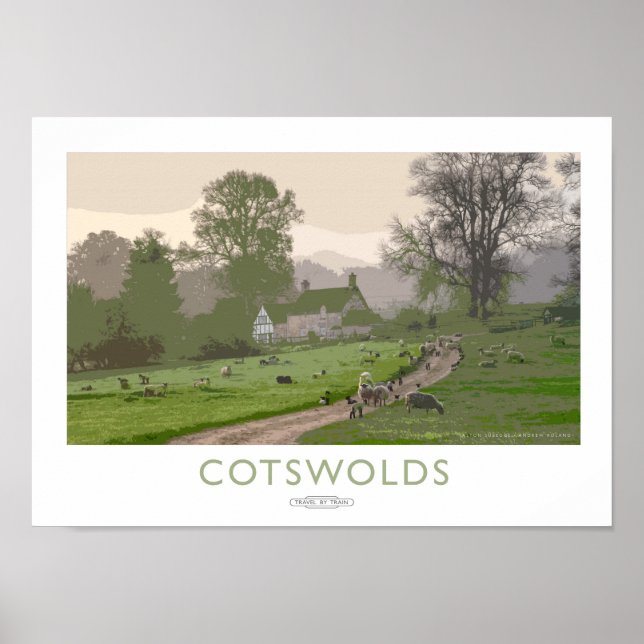 Poster du Chemin de fer Cotswolds (Devant)
