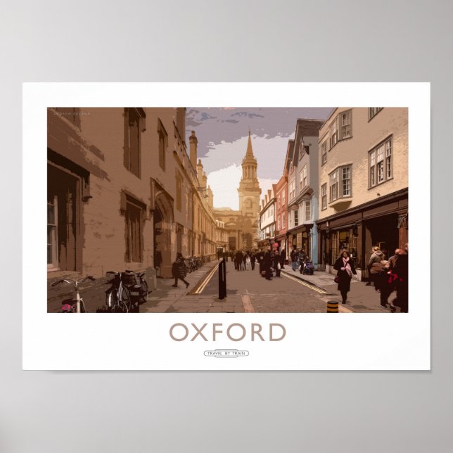 Poster du chemin de fer d'Oxford (Devant)
