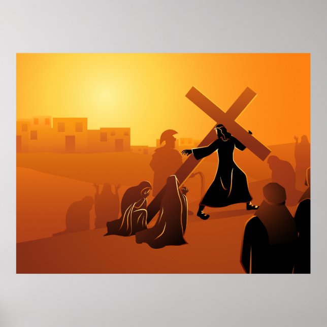 Poster du Chemin de la Croix 8e Station (Devant)