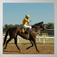 Poster du cheval de course Thoroughbred Imprimer