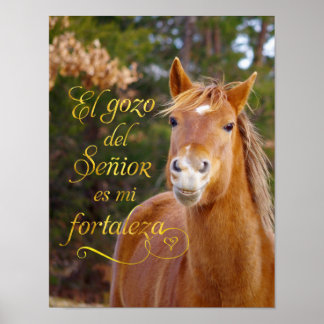 Poster du cheval souriant de la Bible espagnole