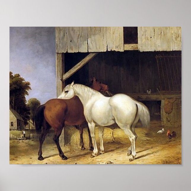 Poster du cheval vintage (Devant)