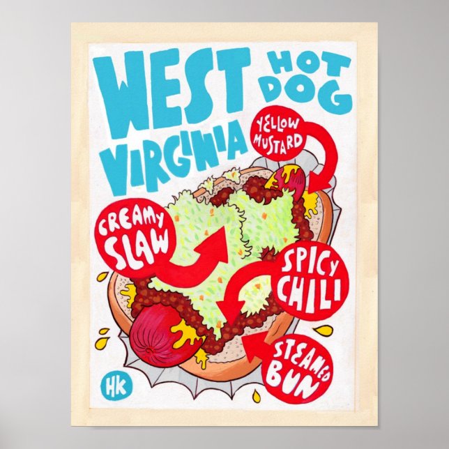 Poster du chien chaud de la petite Virginie-Occide (Devant)