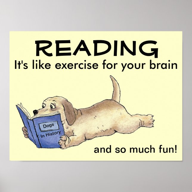 Poster du chien de lecture (Devant)