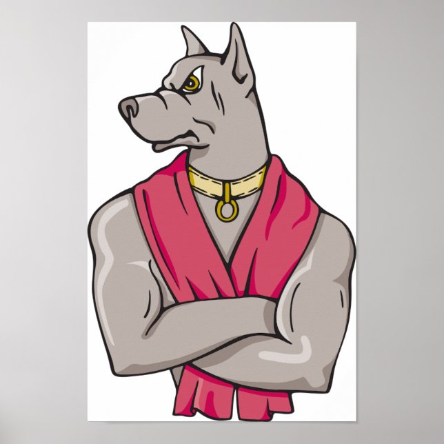 Poster du chien de sport (Devant)