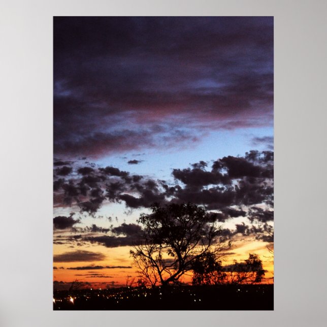 Poster du ciel du soir (Devant)