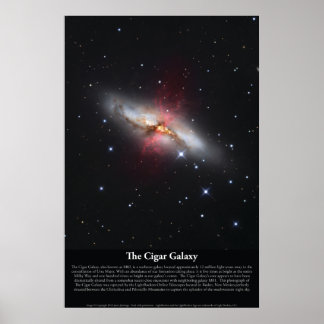 Poster du Cigar Galaxy (M82)