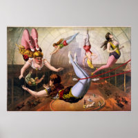 Poster du cirque Artiste Trapeze
