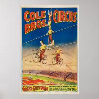 Poster du cirque Cole Brothers