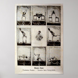 Poster du Cirque Vintage Abdul Ham