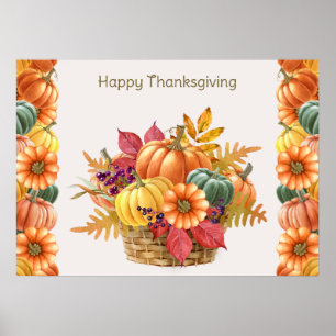 Poster du Citrouille de Thanksgiving