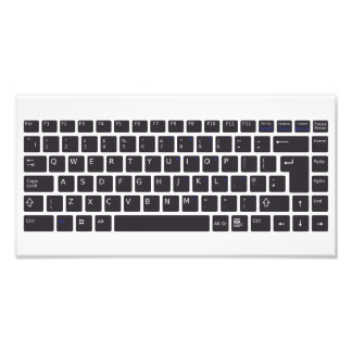Poster du clavier de l'ordinateur