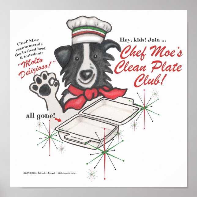 Poster du Club Plate Nettoyée du Chef Moe (Devant)