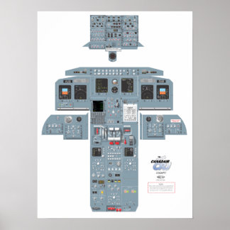 Poster du cockpit CRJ