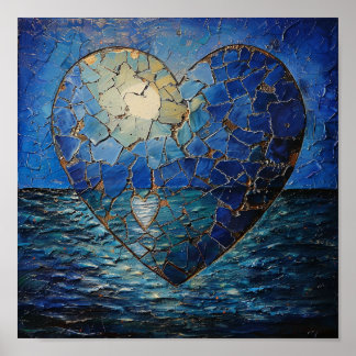Poster du Coeur Bleu Brisé