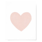 Poster du coeur de la pépinière rose pâle