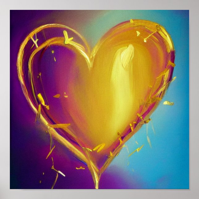 Poster du coeur romantique (Devant)