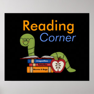 Poster du coin de lecture en classe