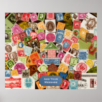 Poster du collectionneur de timbres