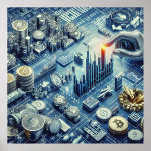 Poster du commerce stock